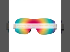 Pferderennen Anti-Schlag Skydiving Brille UV400 Schutz mit verstellbarem Gurt