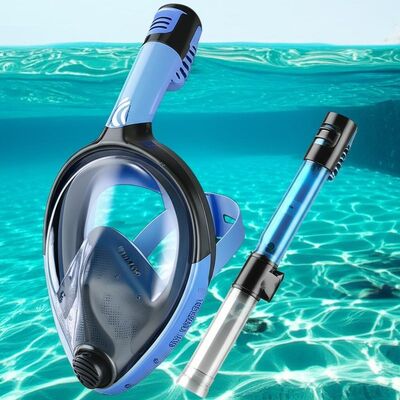 Dry Top Snorkel Diving Snorkel Mask Approximately 500 Grams Universal Fit Comfortable Full Face Snorkeling Gear Suitable for All Ages