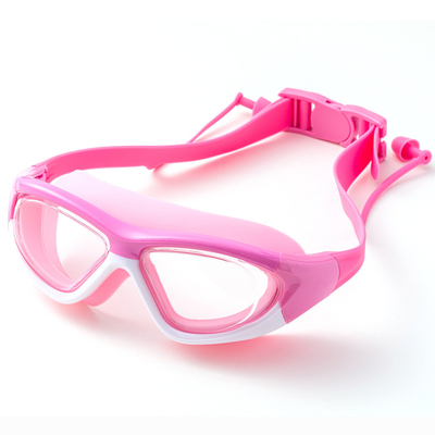 Kinderantinebel-Schwimmen-Schutzbrillen mit Ohrenstöpsel-Linsen-übergroßem Sport Eyewear